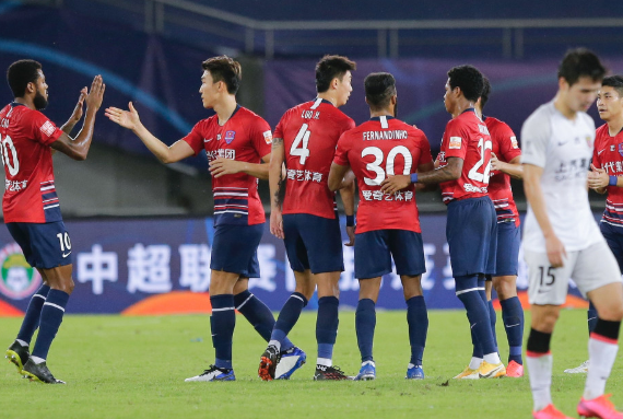 中超-重庆1-0战胜上港 张卫染红元