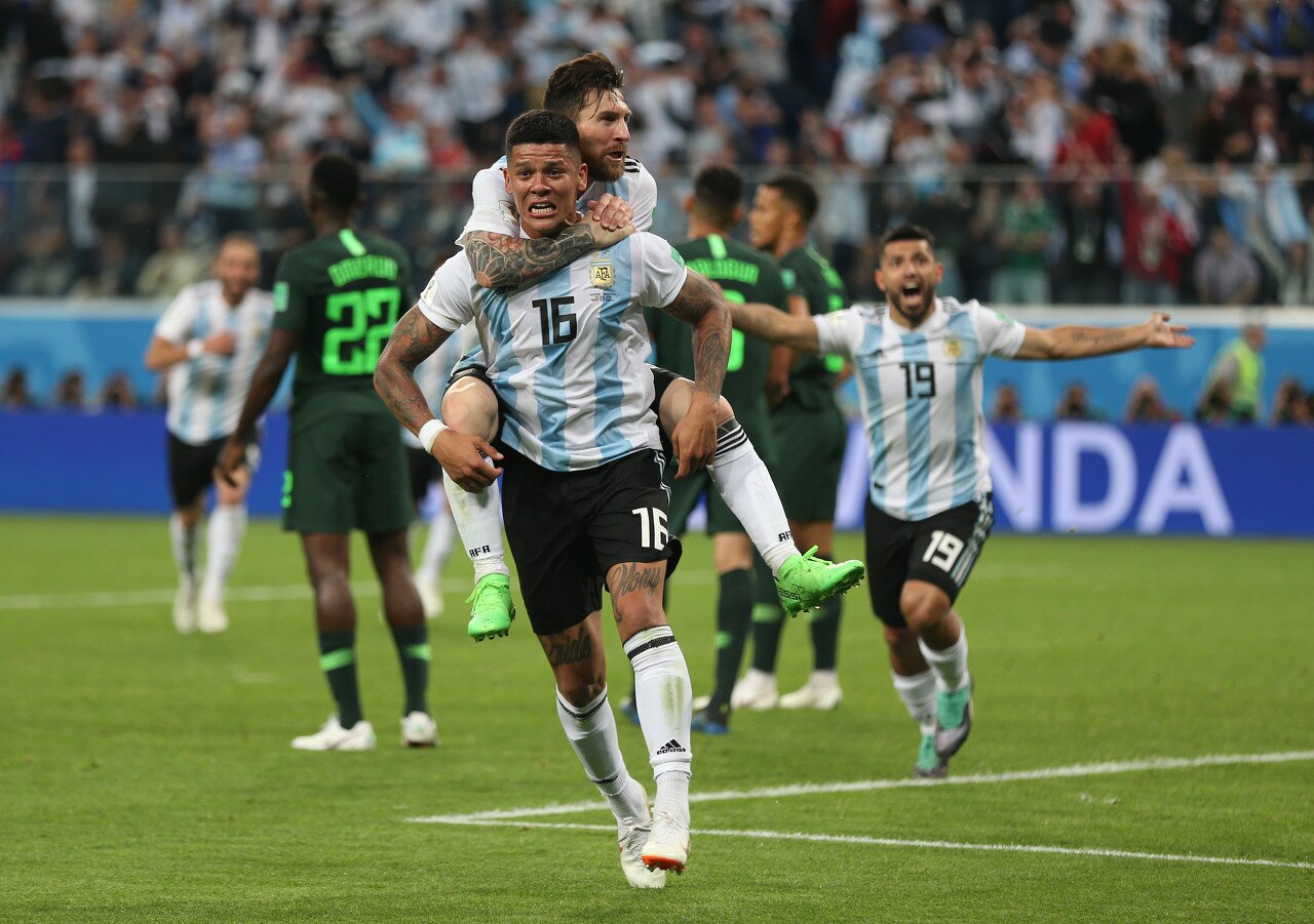 2018年俄罗斯世界杯小组赛，阿根廷2-1尼日利亚