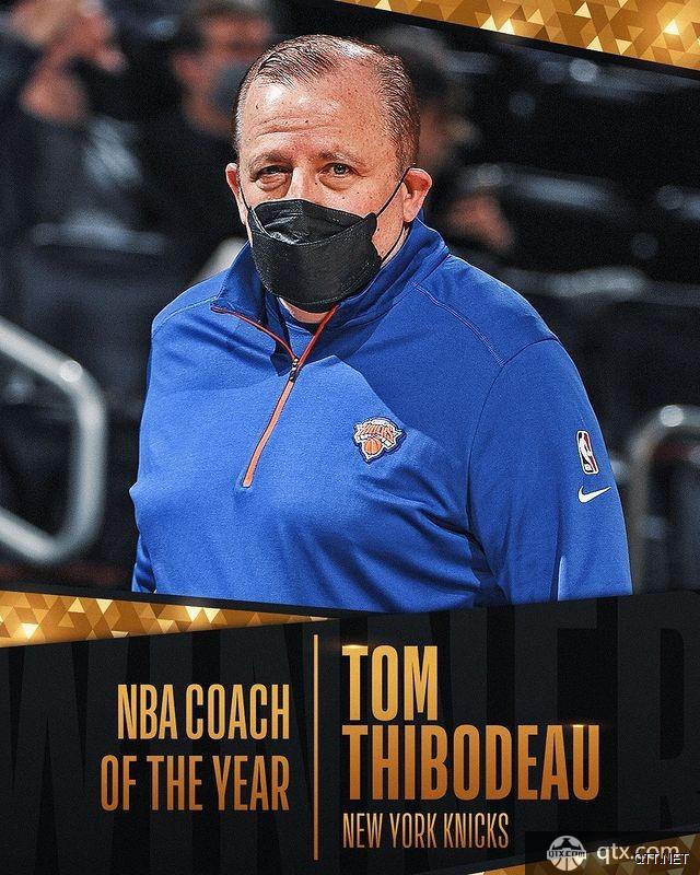 Thibodeau  elected  NBA  coach  of  the  year