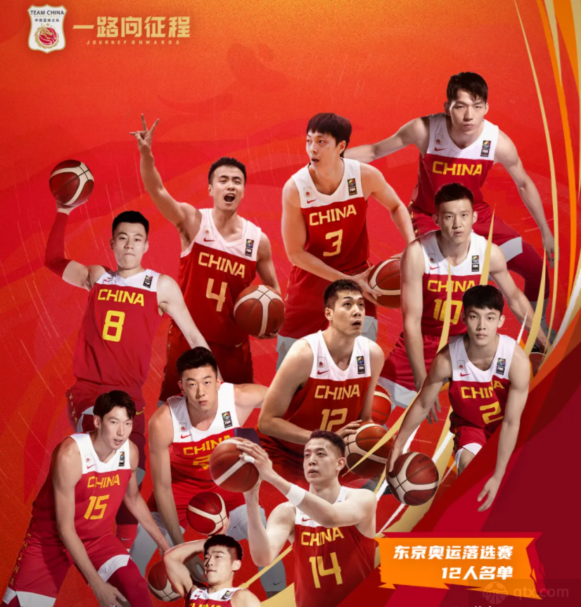 中国男篮奥运会落选赛12人大名单