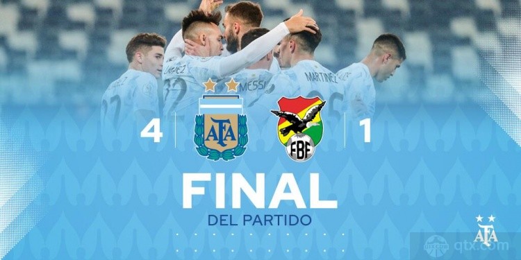 阿根廷4-1玻利维亚战报