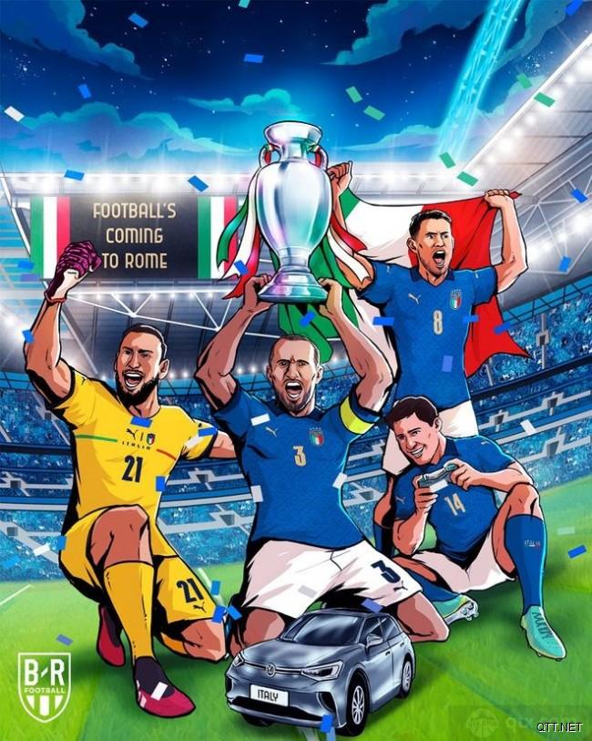 意大利夺得欧洲杯冠军