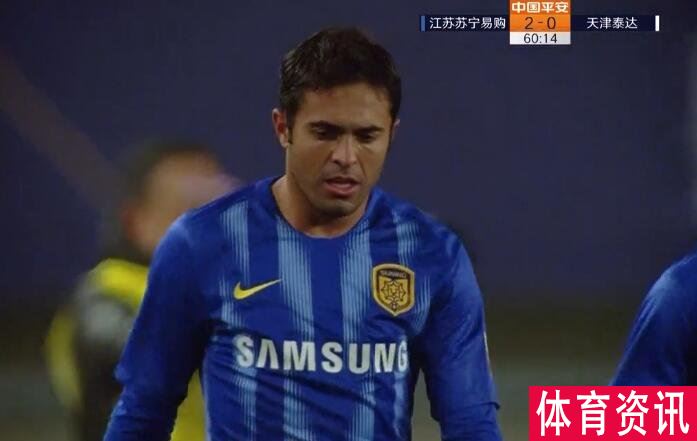 GIF：谭望嵩送点，埃德尔点球命中，苏宁2-0泰达