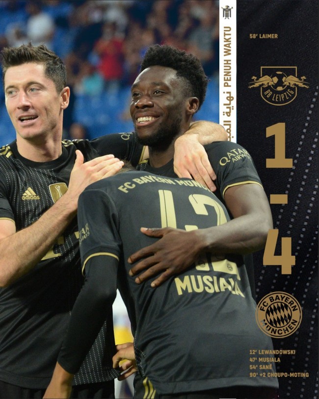 拜仁4-1莱比锡可谓鸿运当头