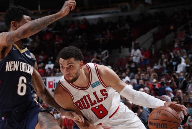 NBA季前赛鹈鹕vs公牛
