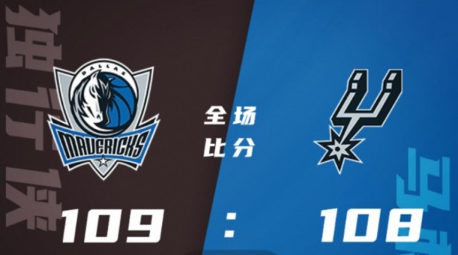 NBA常规赛独行侠vs马刺