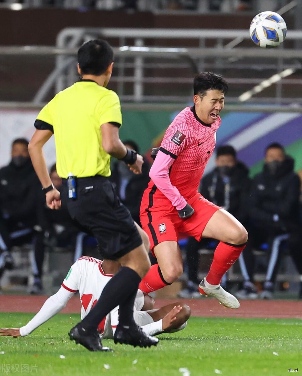 12强赛-马宁主哨判点，孙兴慜两度中框，韩国1-0阿联酋暂登榜首