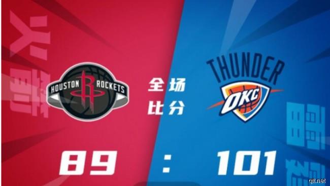 NBA常规赛雷霆vs火箭