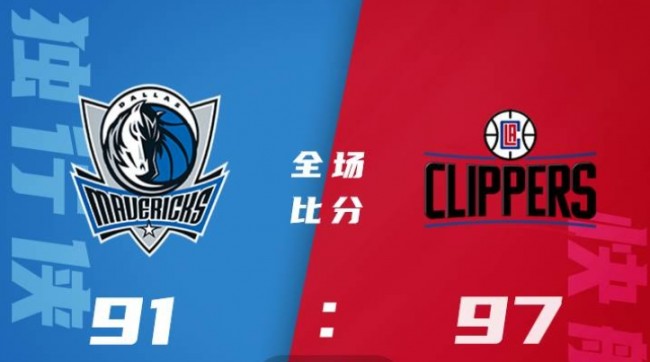 NBA常规赛快船97-91险胜独行侠