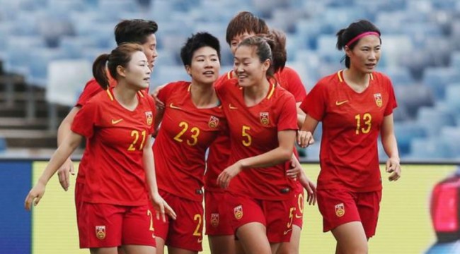 中国女足的队员们