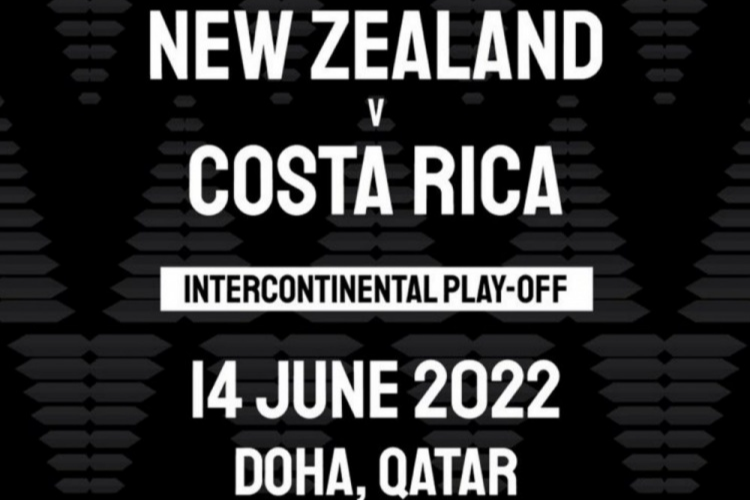 记者：新西兰与哥斯达黎加的世预赛附加赛将于6月14日进行