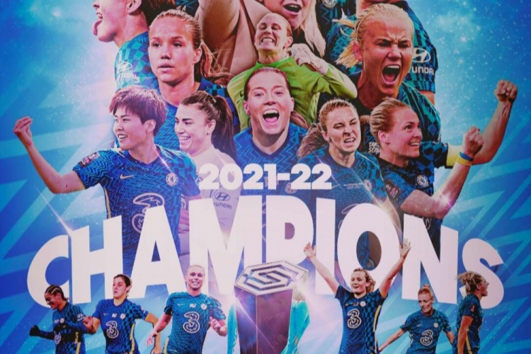 联赛三连冠！切尔西女足夺得本赛季英格兰女超冠军
