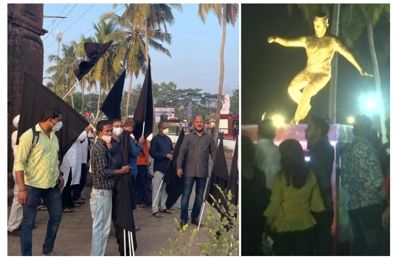 考虑到葡萄牙对当地的殖民统治历史,印度民众抗议为C罗立雕像
