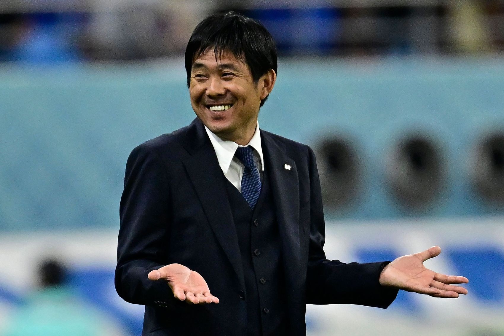 森保一:日本足球在不断进步,将来也会出现梅西姆巴佩这样的球员