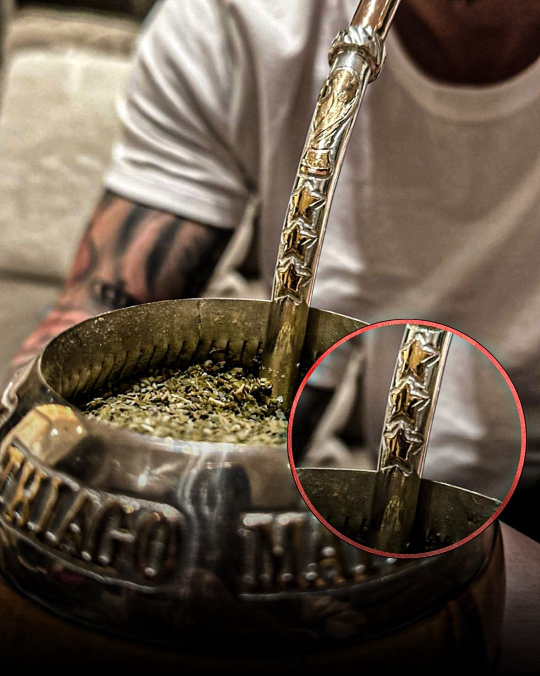 三颗星吸管,梅西晒刻有三颗星和世界杯冠军奖杯的马黛茶吸管