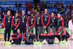 2016年里约奥运会女篮颁奖仪式