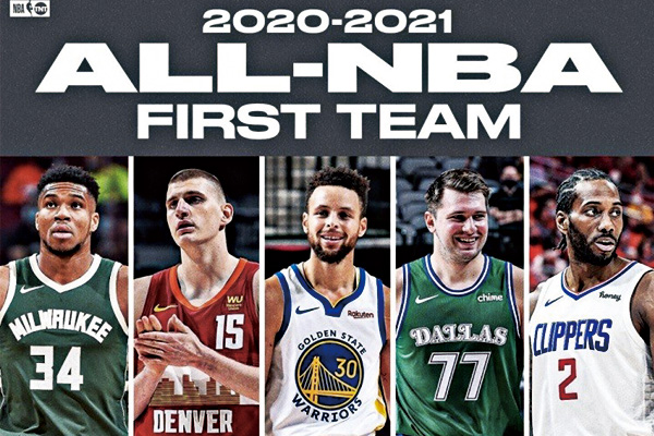 NBA最佳球队正式发布！只有欧文获得了篮网三巨头的安慰奖