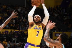 NBA常规赛湖人126-123加时战胜黄蜂 浓眉32分12板安东尼29分