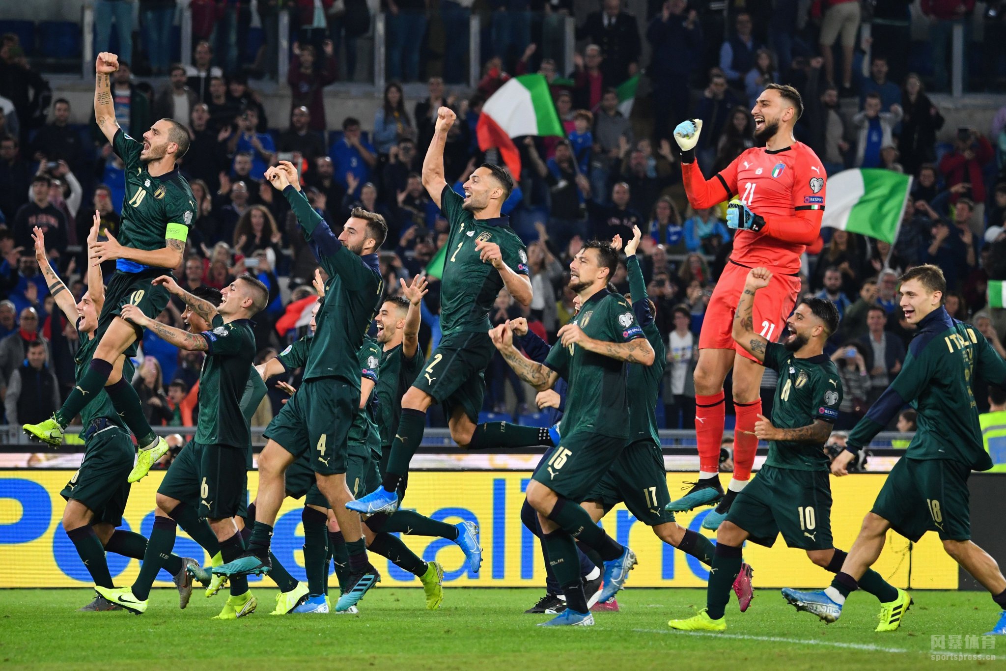 2020欧洲杯小组赛预赛 意大利队2-0希腊队提前出线