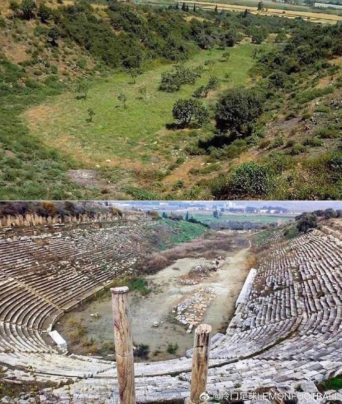 球场丨古希腊马格尼西亚球场建设于公元1世纪，1984年开始挖掘