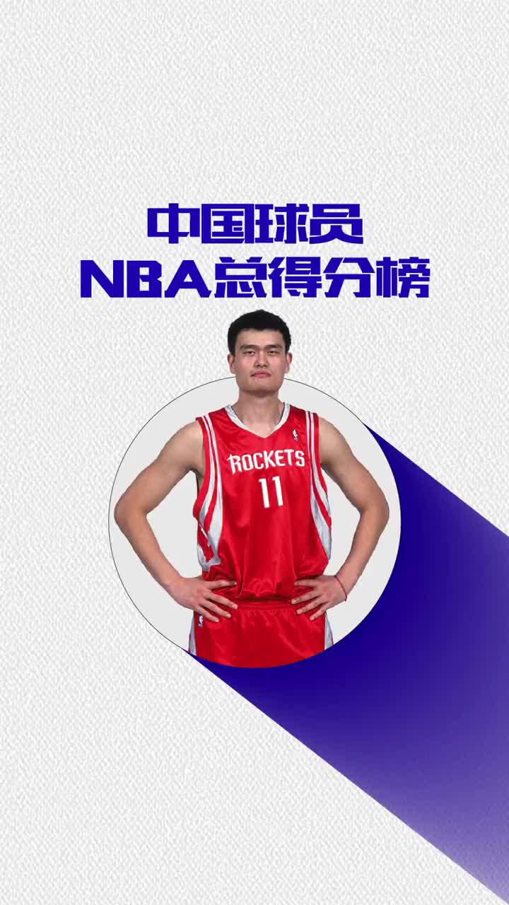 中国球员在NBA生涯总得分数据一览