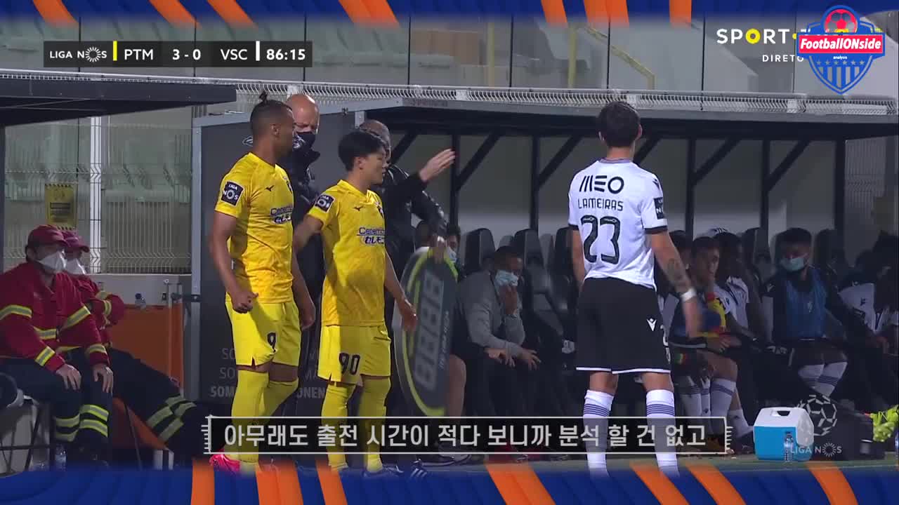 韩国梅西李升祐葡超首秀2分钟吃到黄牌