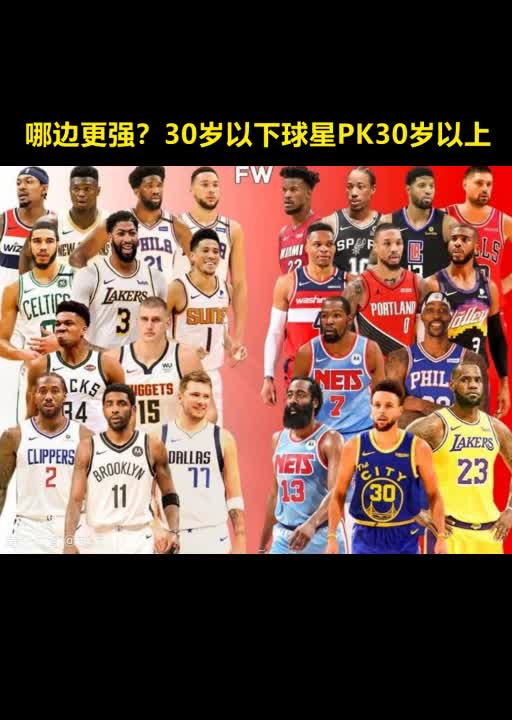 NBA现役30岁以下球星PK30岁以上的，哪队能赢？