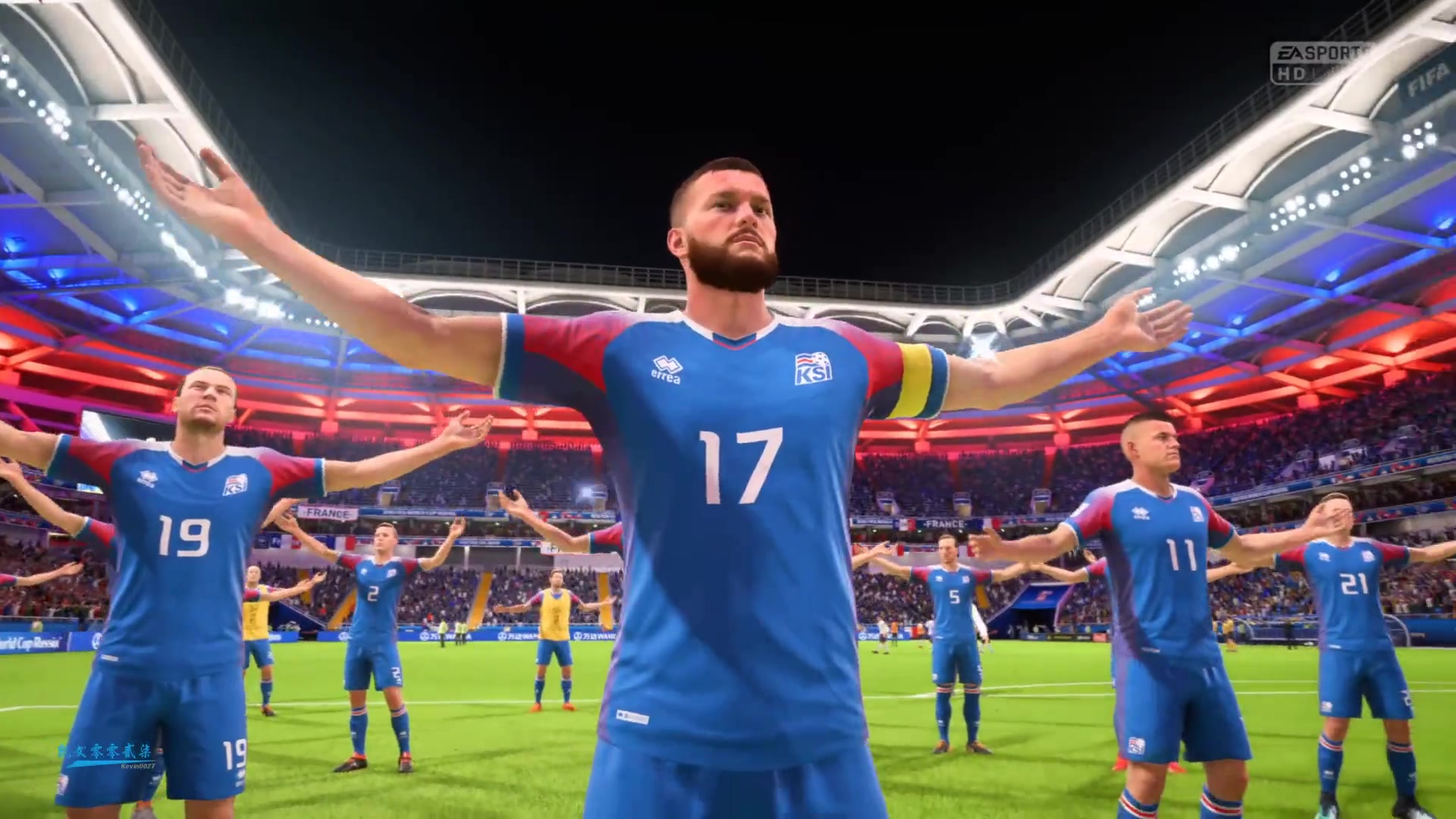 FIFA18游戏里的维京战吼，震撼！