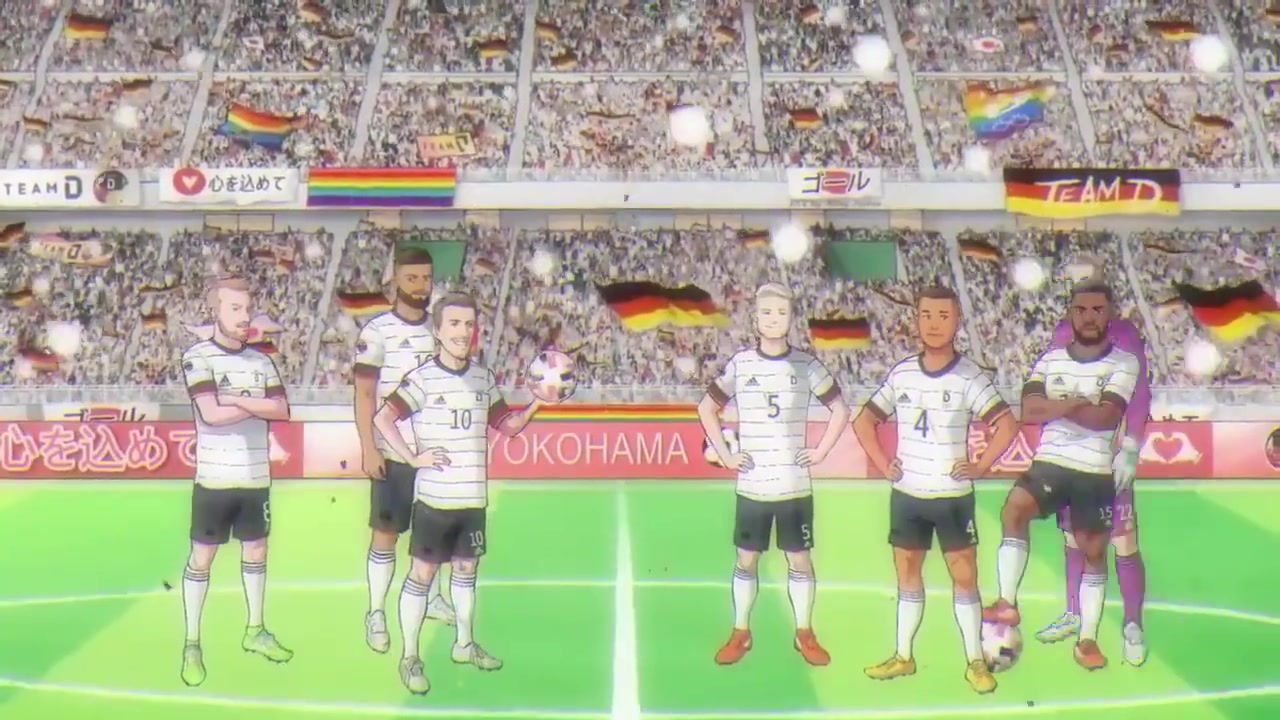 有点东西！德国男足用日漫风动画公布球员+教练阵容