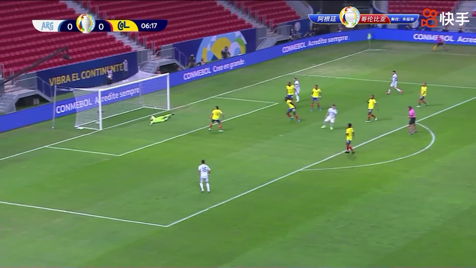 梅西助攻劳塔罗破门 阿根廷1-0领先哥伦比亚