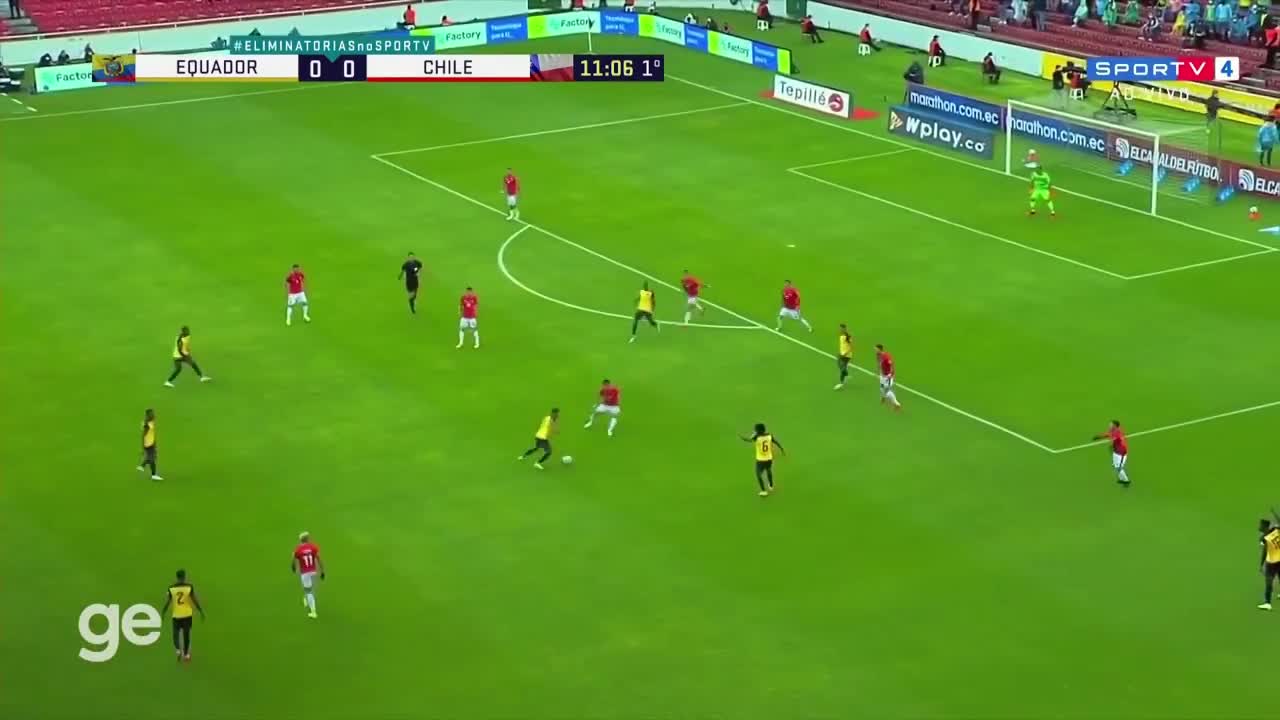 世预赛-莫里拉踩踏对手被红牌罚下 厄瓜多尔0-0战平智利