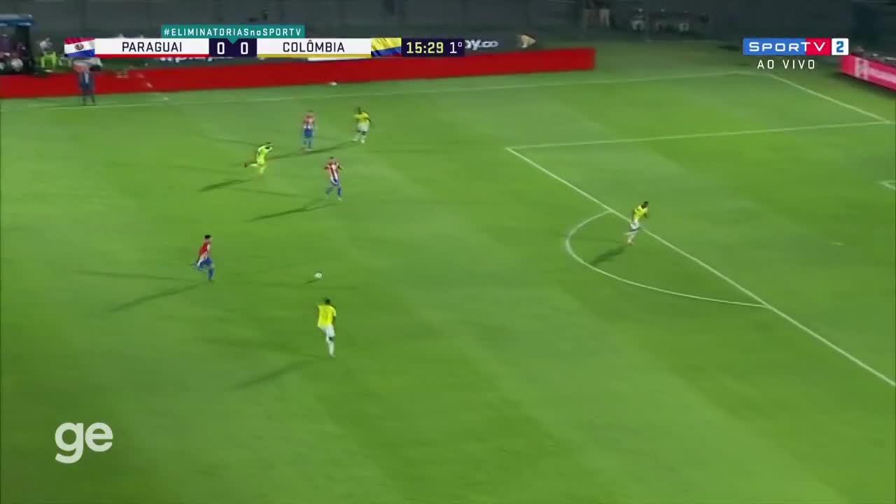 世预赛-夸德拉多点射破门 巴拉圭1-1平哥伦比亚