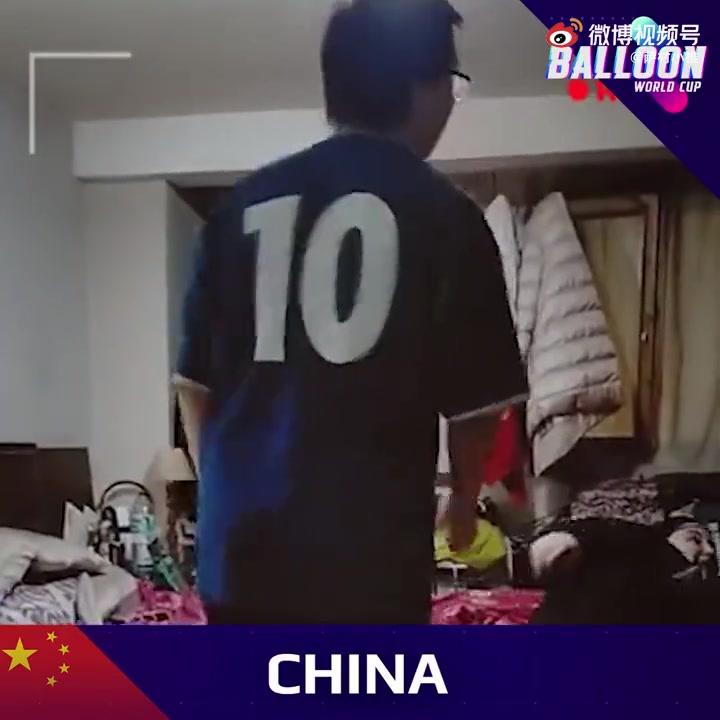 皮克举办第一届气球世界杯上的中国选手
