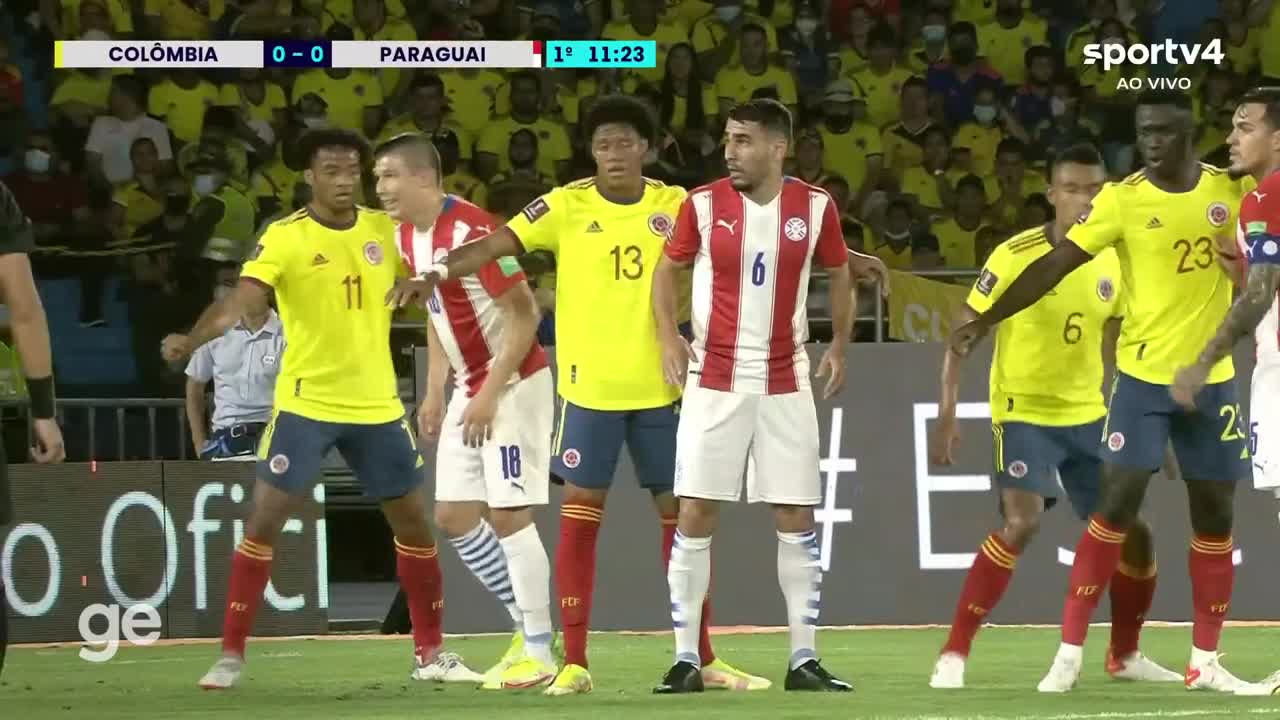 【集锦】世预赛-卡巴斯染红 哥伦比亚0-0战平巴拉圭