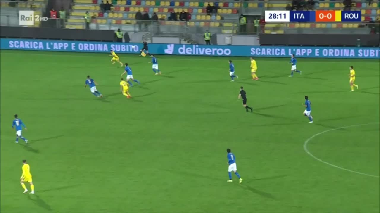 意大利U21中后卫打进乌龙后10分钟戴帽
