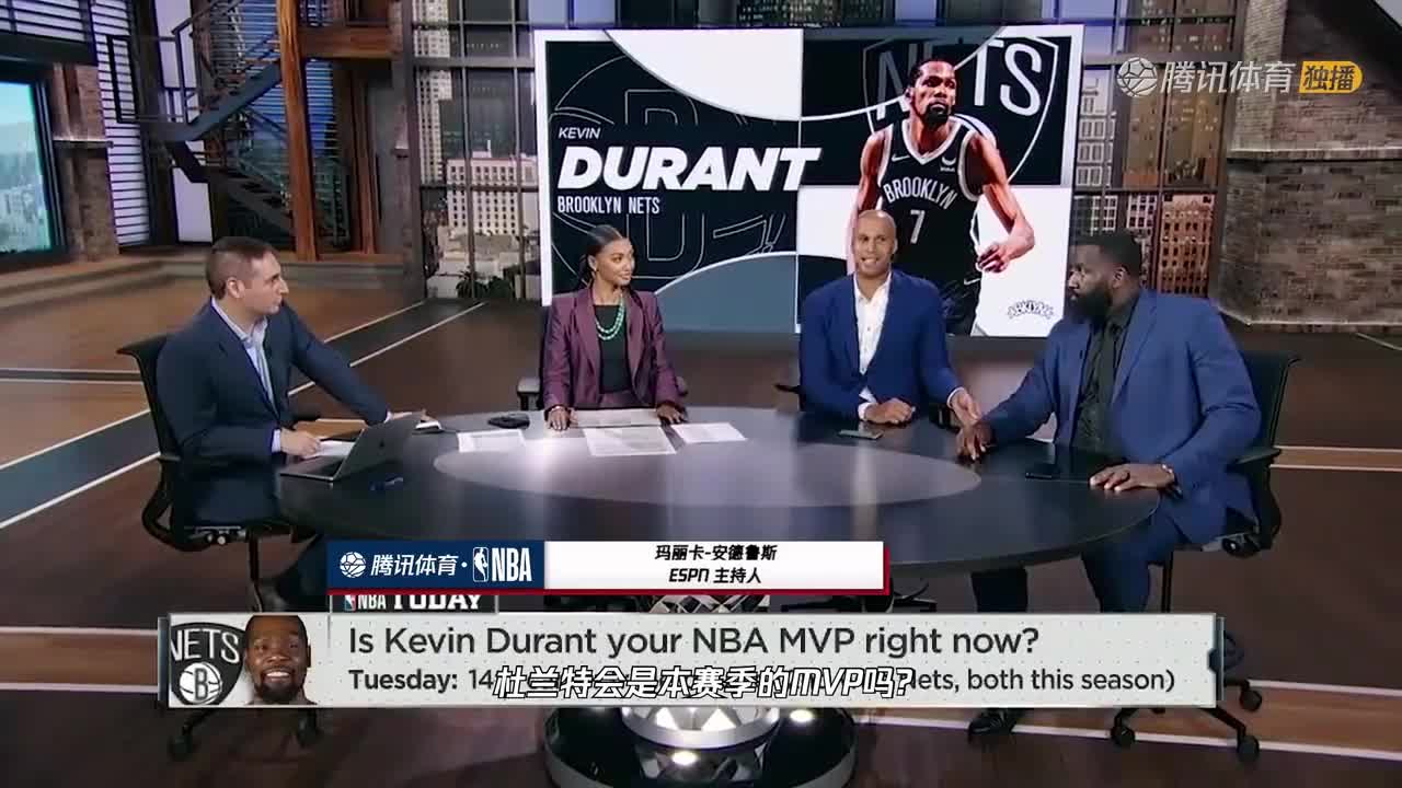 ESPN专家团激烈争吵：MVP不要总盯着杜兰特 库里与保罗应该考虑