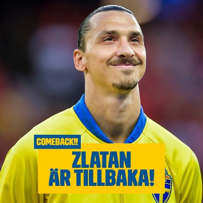 近五年回归！39岁的老将伊布拉希莫维奇入选了瑞典国家队新名单