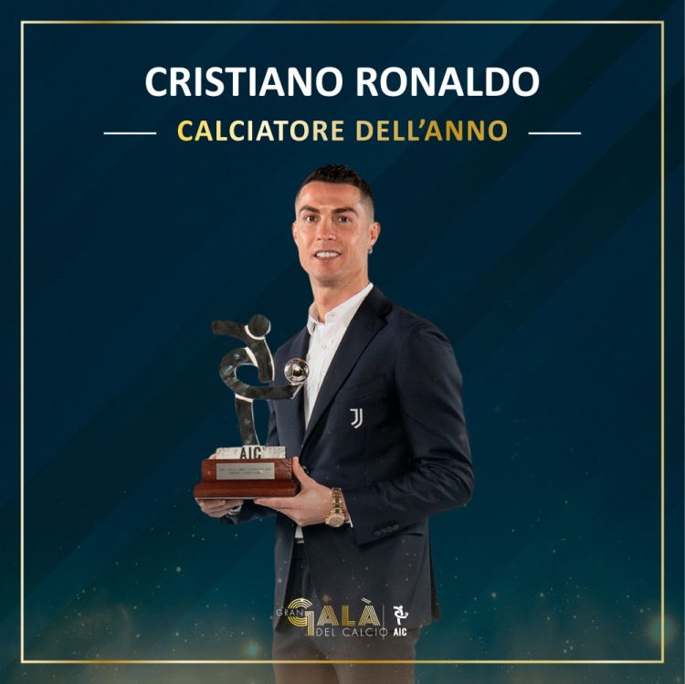 改选！c罗获得意大利职业球员协会评选的2019-20赛季意甲最佳球员