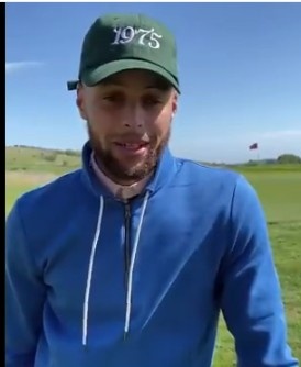 库里发来自己的高尔夫视频 祝贺李·艾尔德成为荣誉车手