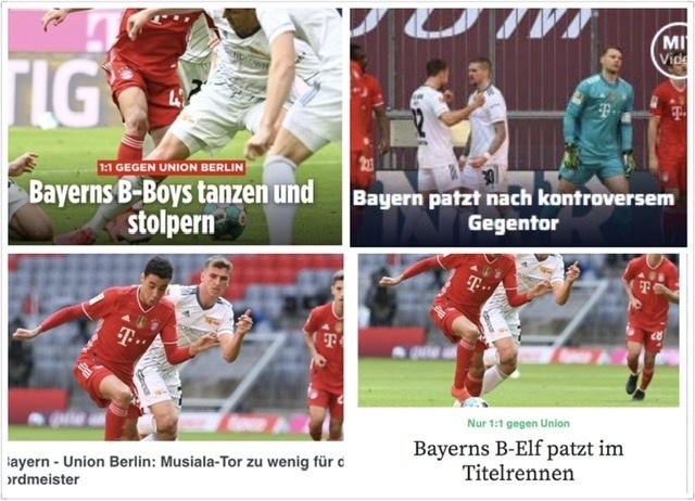 德甲今日头版:拜仁“B队”未能夺冠莱比锡获得第二名