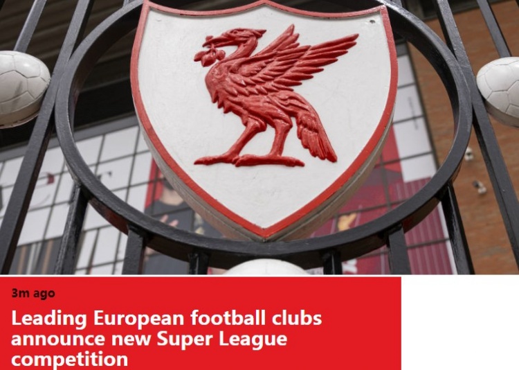 利物浦官方:中超联赛正式成立 球队确认加盟