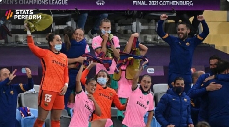 4-0战胜切尔西女足 巴塞罗那女足成为第一支赢得女子冠军联赛的西班牙球队