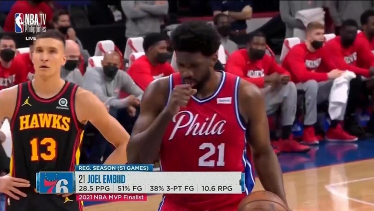 恩比德罚球 76人在家喊“MVP”