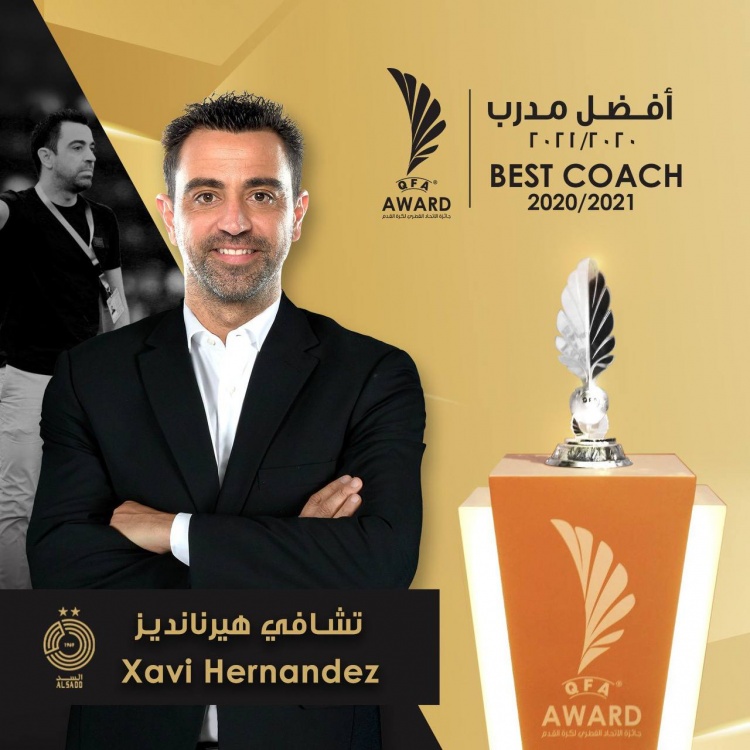 带领球队不败夺冠 哈维当选20-21赛季卡塔尔联赛最佳教练