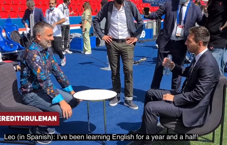 梅西:我学了一年半的英语 能听懂但不会说