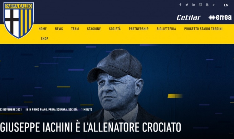 官方：前佛罗伦萨主帅亚基尼担任帕尔马新任主教练