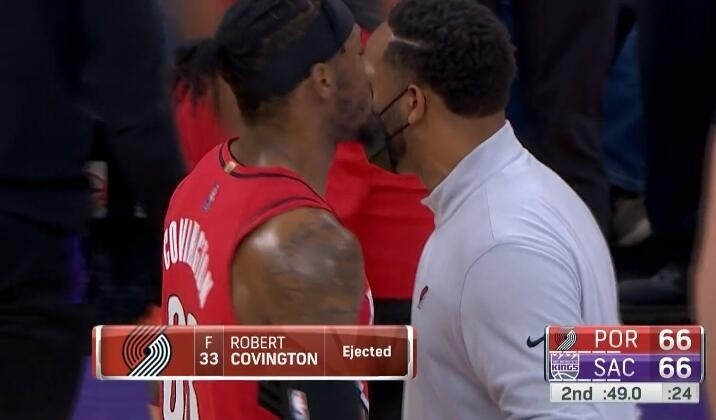 NBA官方：考文顿因将护目镜扔向裁判 被联盟罚款1.5万美元
