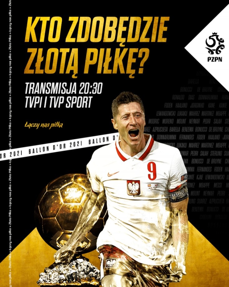 波兰国家队晒莱万金球评选预热海报：你认为谁能获奖？