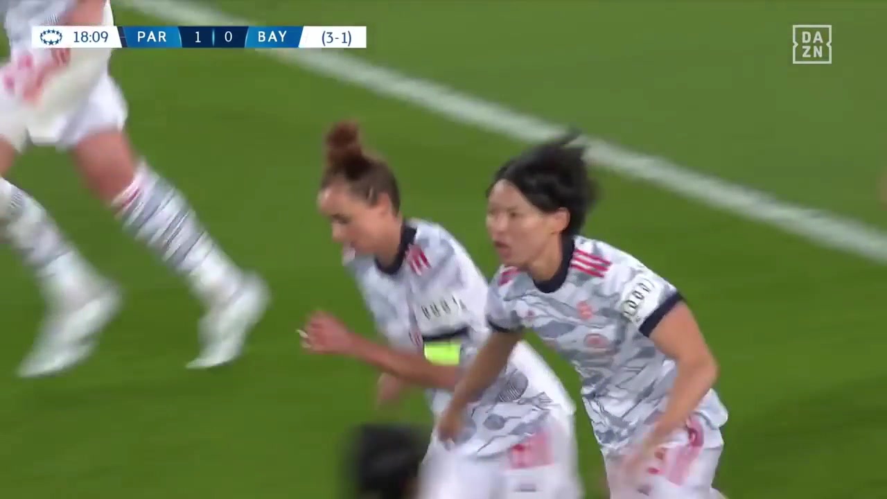 女足欧冠-日本女足熊谷纱希破门 拜仁女足3-4巴黎女足