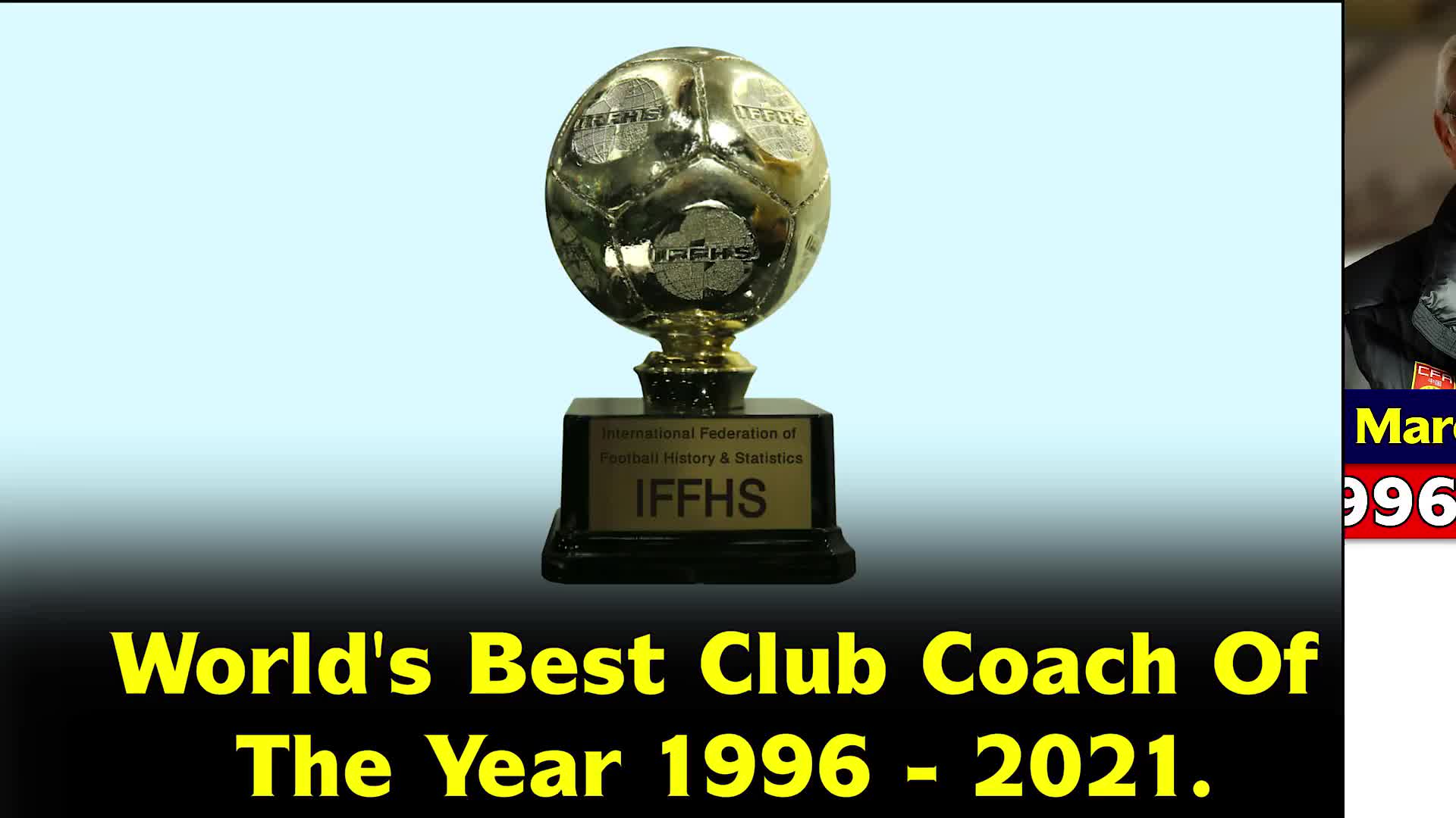 穆帅4次当选领跑！1996-2021年IFFHS年度最佳教练一览